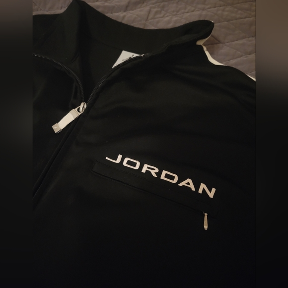 Jordan Brand Track Jacket Black White Size 2X-LARGE - Picture 4 of 6